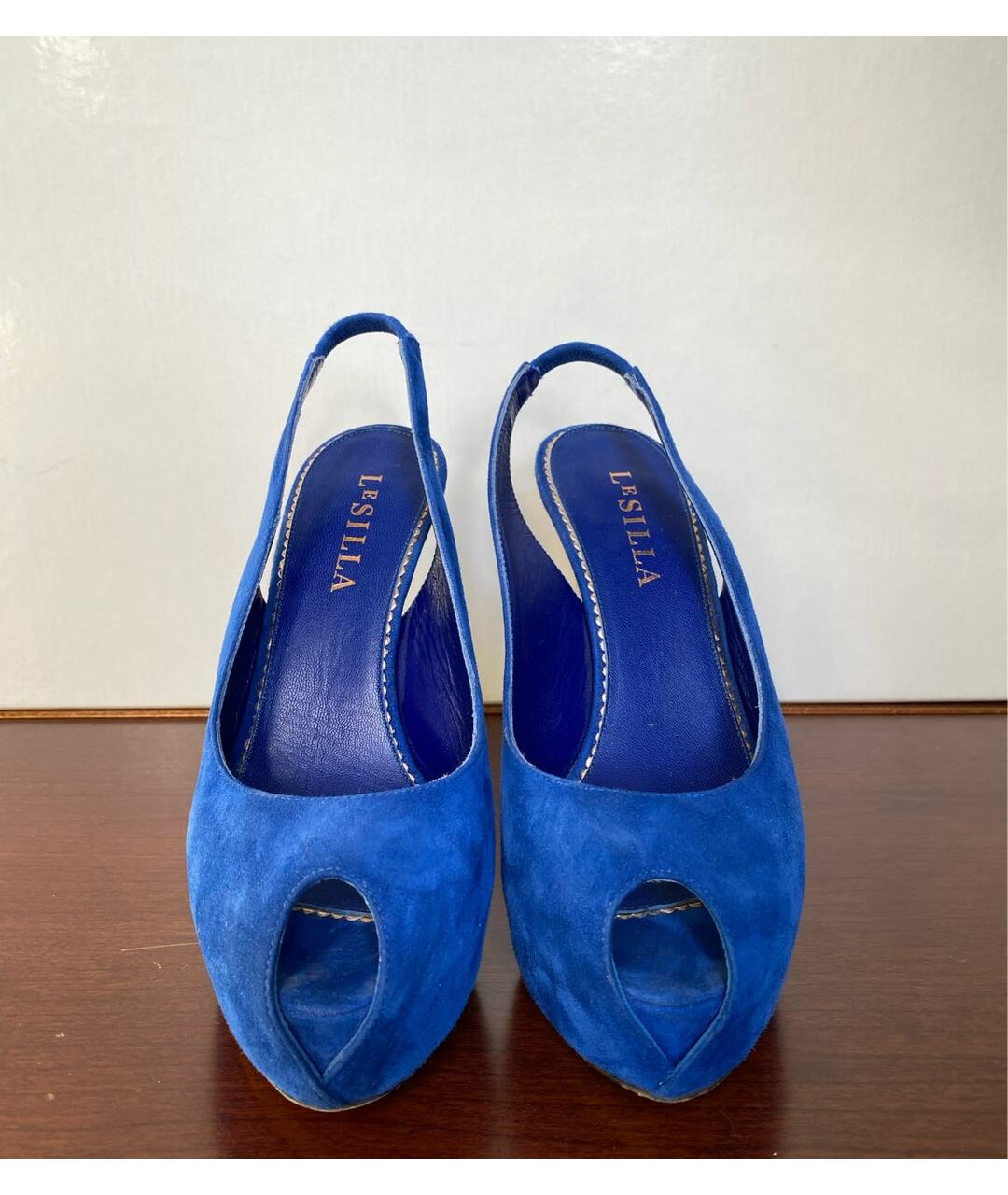 LE SILLA Синие замшевые туфли, фото 2