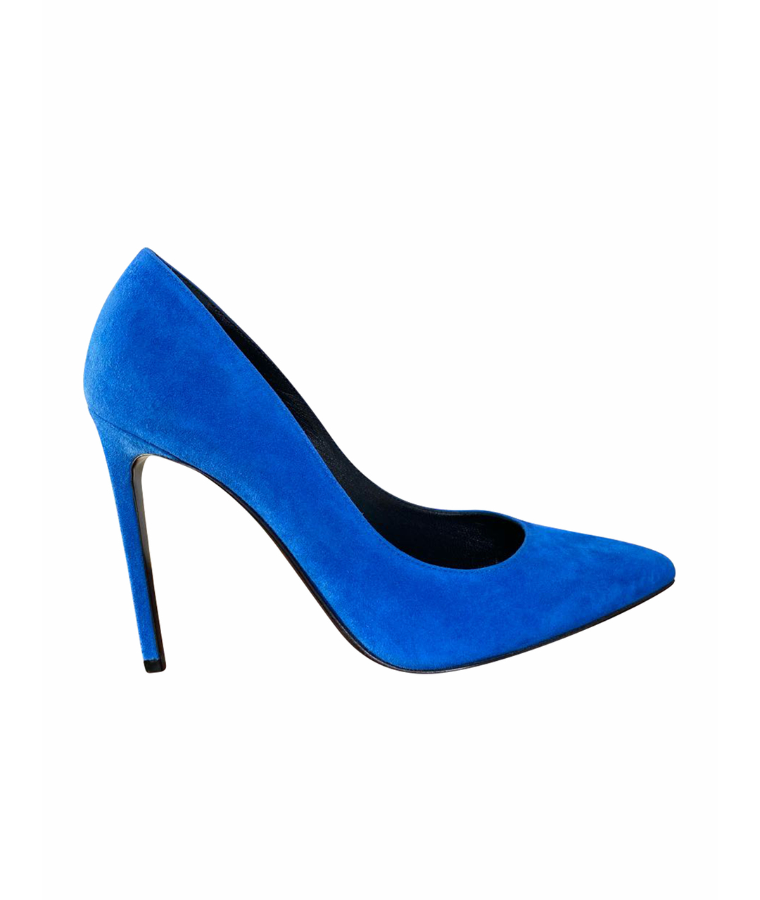 SAINT LAURENT Синие замшевые туфли, фото 1