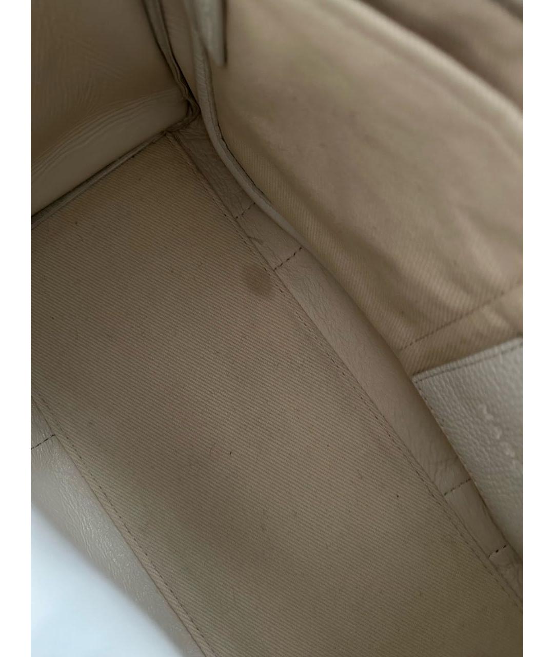 MARC JACOBS Бежевая кожаная сумка тоут, фото 6