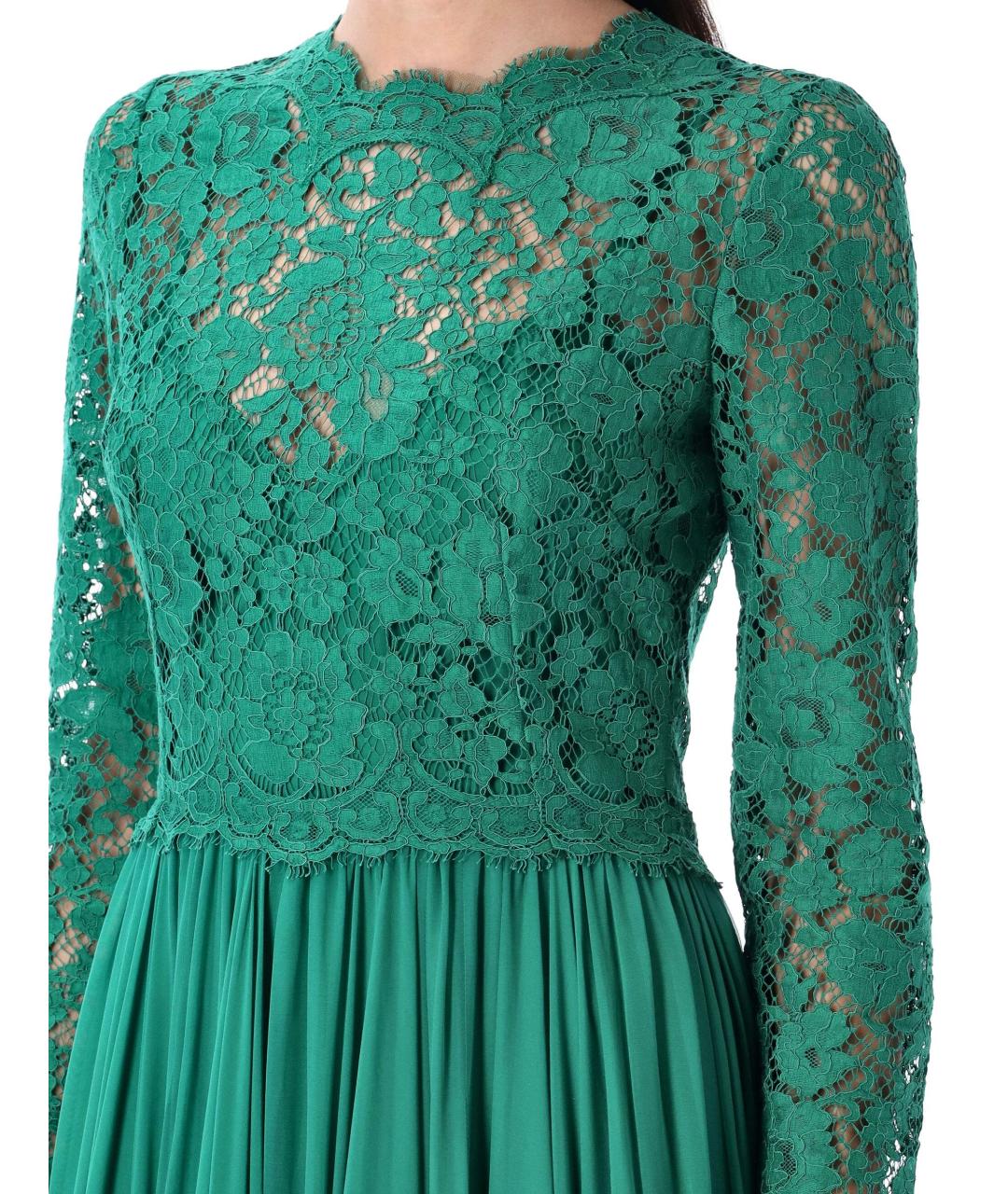 DOLCE&GABBANA Зеленые платье, фото 4