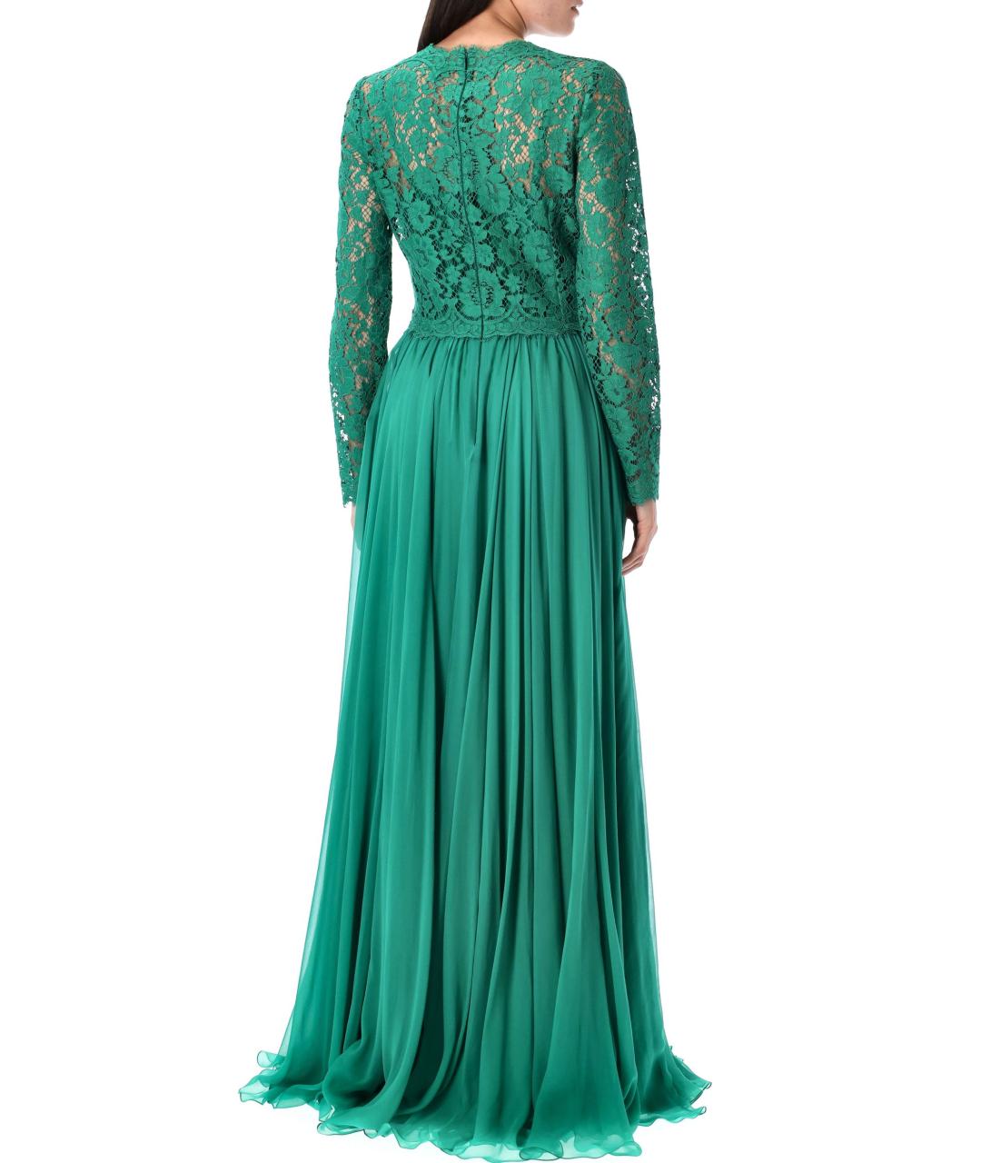 DOLCE&GABBANA Зеленые платье, фото 3