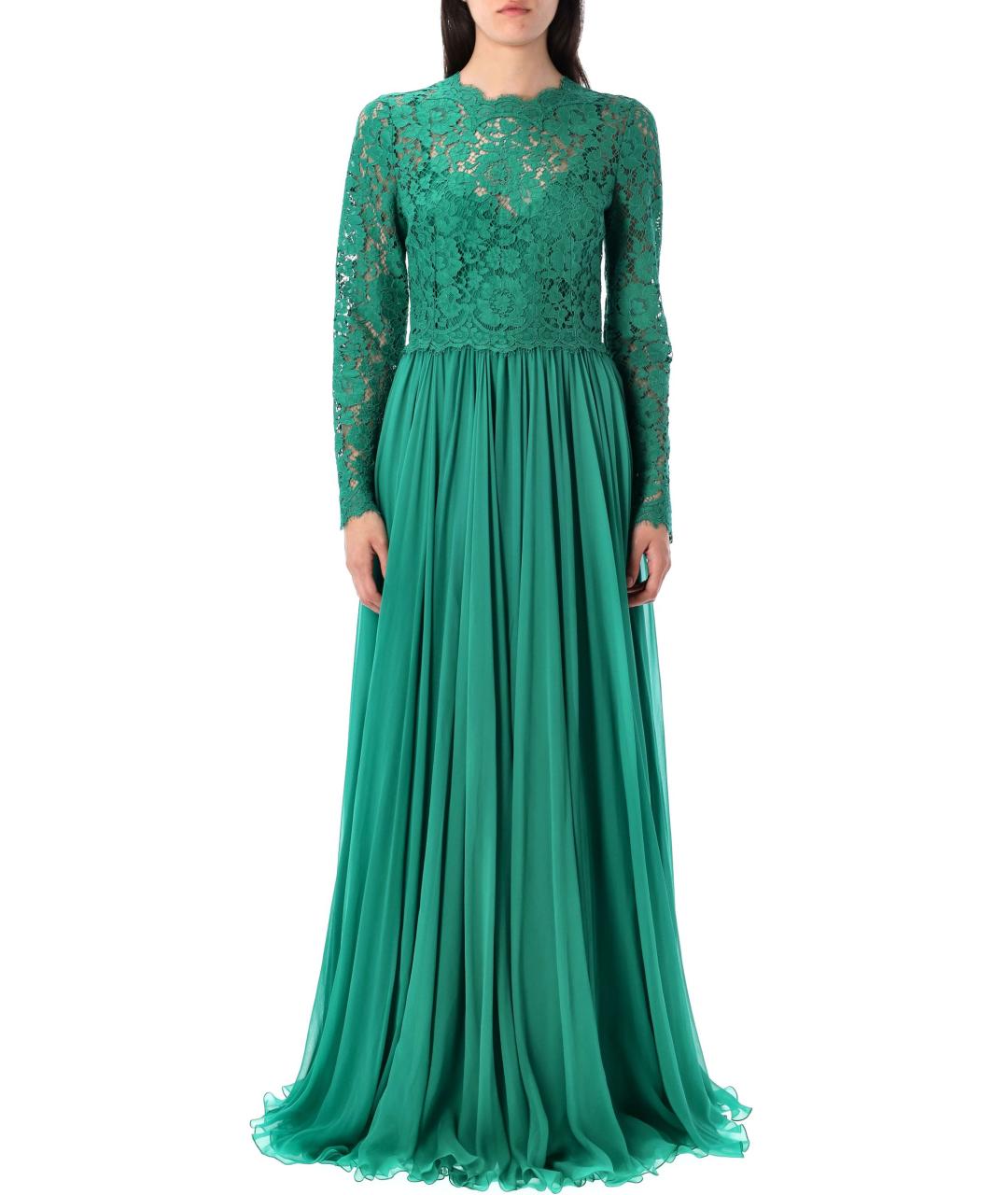 DOLCE&GABBANA Зеленые платье, фото 2