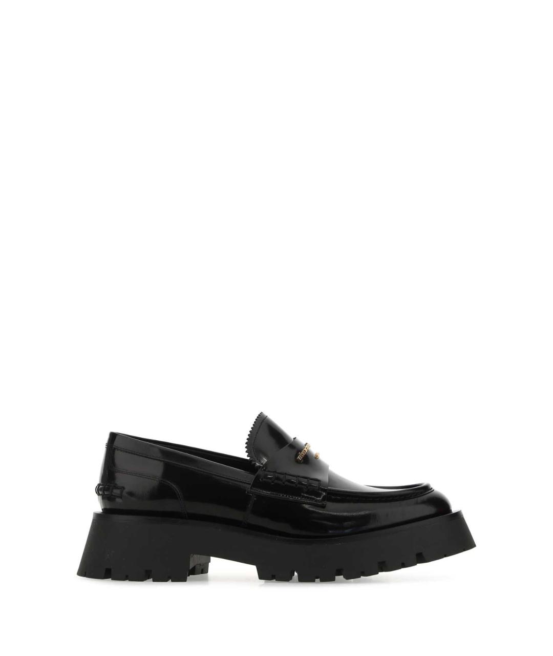 ALEXANDER WANG Черные кожаные лоферы, фото 1