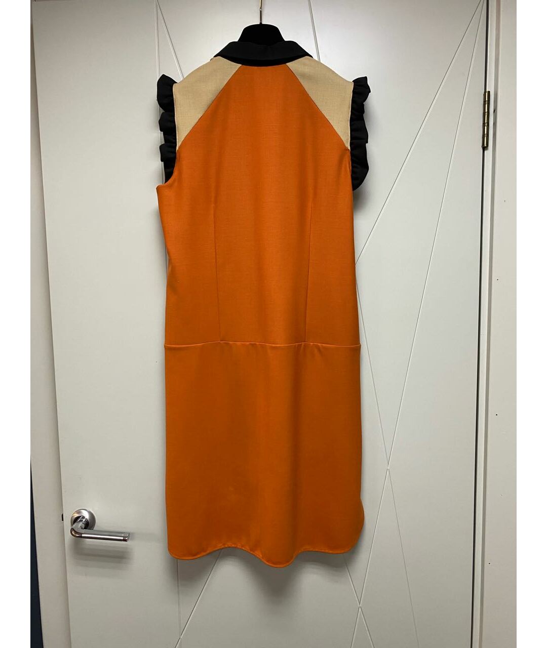 MARNI Оранжевое шерстяное повседневное платье, фото 2