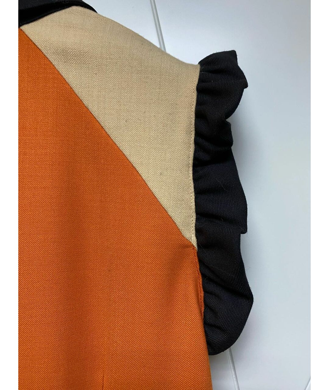MARNI Оранжевое шерстяное повседневное платье, фото 4