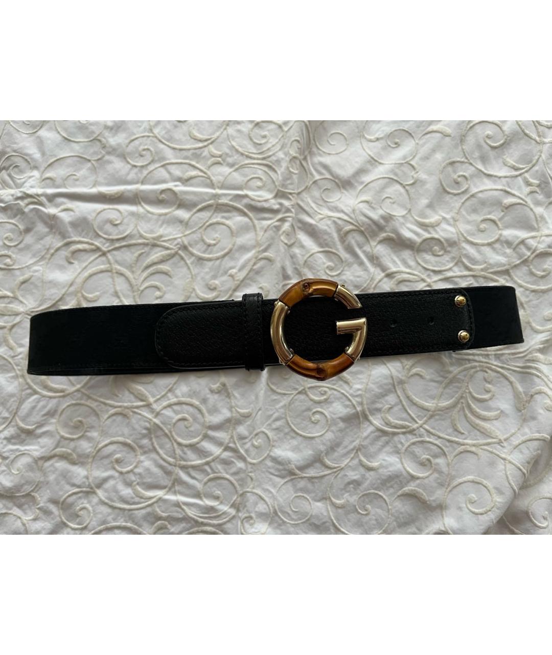 GUCCI Черный ремень, фото 2