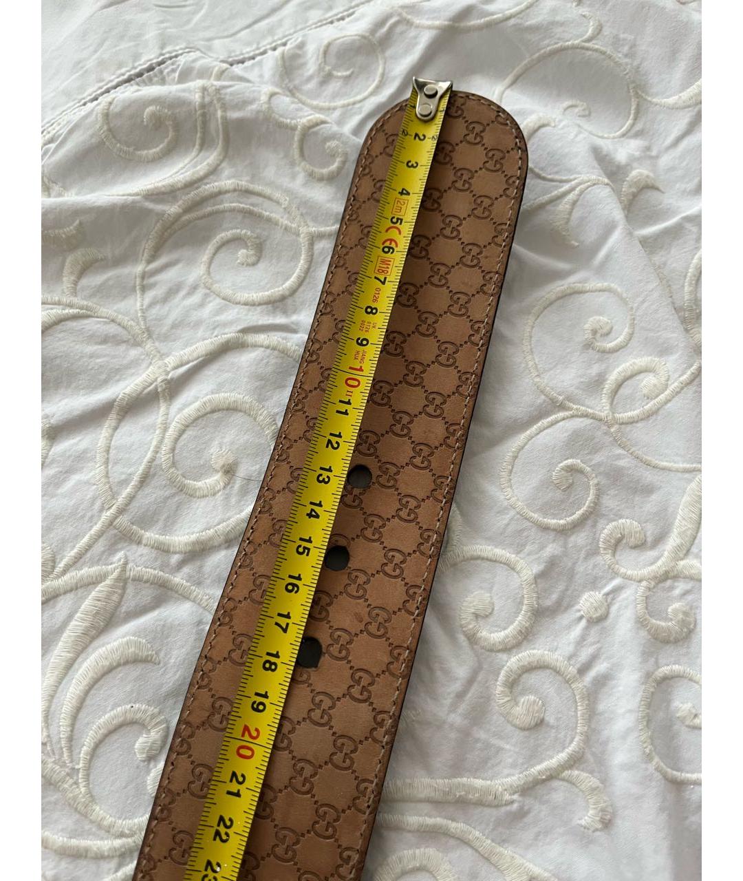 GUCCI Черный кожаный ремень, фото 5