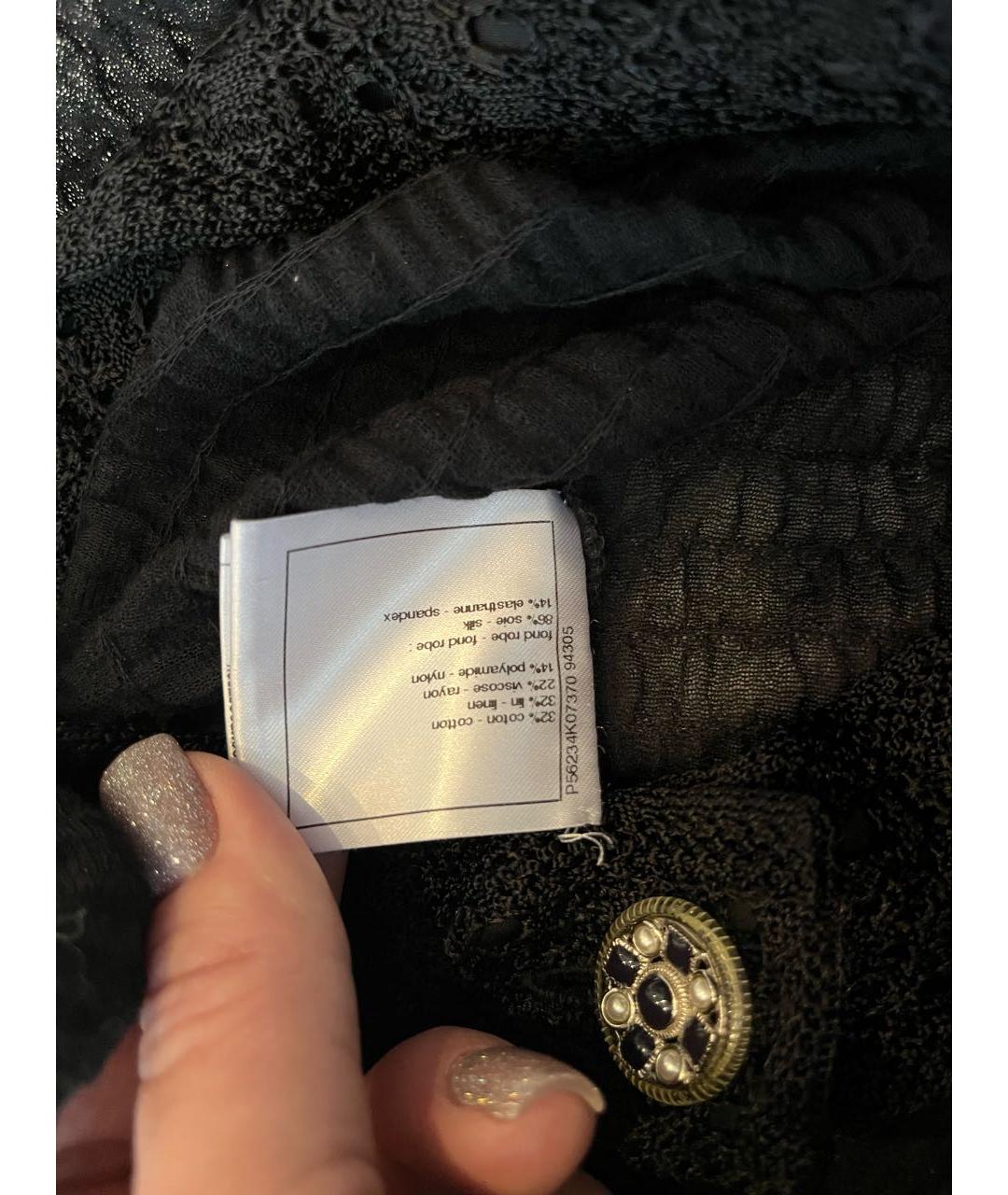 CHANEL Черное повседневное платье, фото 5
