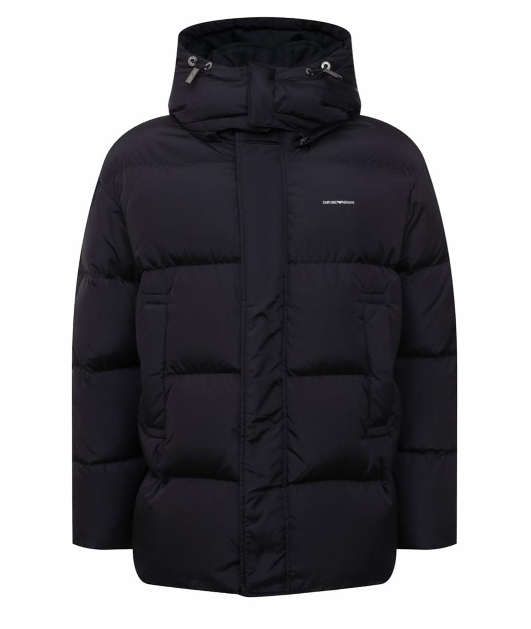 EMPORIO ARMANI Темно-синяя полиэстеровая куртка, фото 1