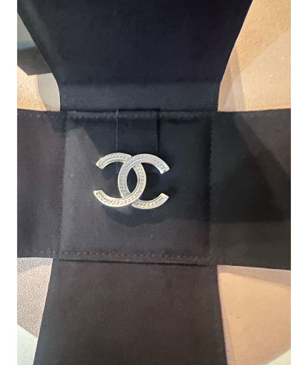 CHANEL Серебряная металлическая булавка / брошь, фото 4