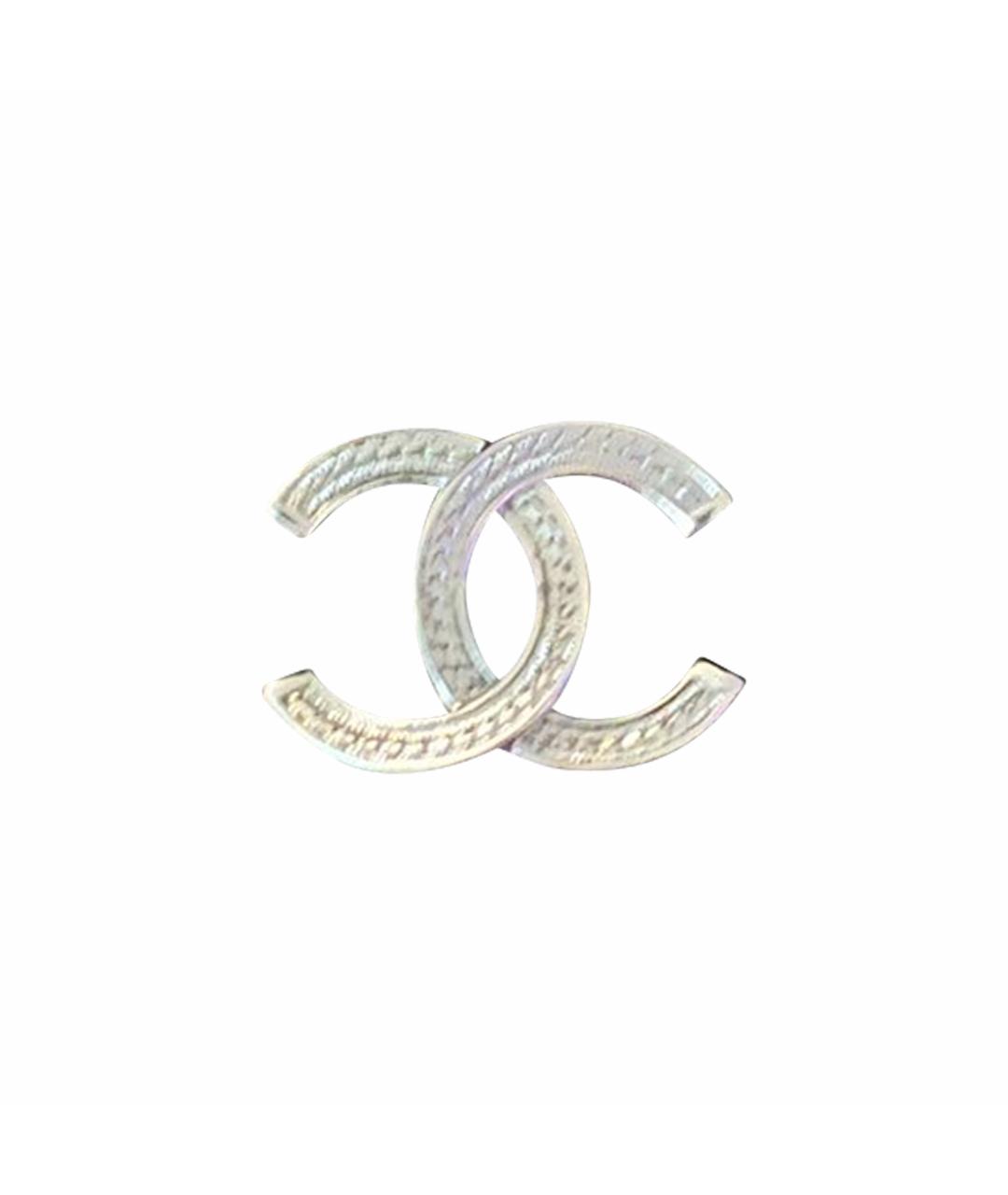 CHANEL Серебряная металлическая булавка / брошь, фото 1