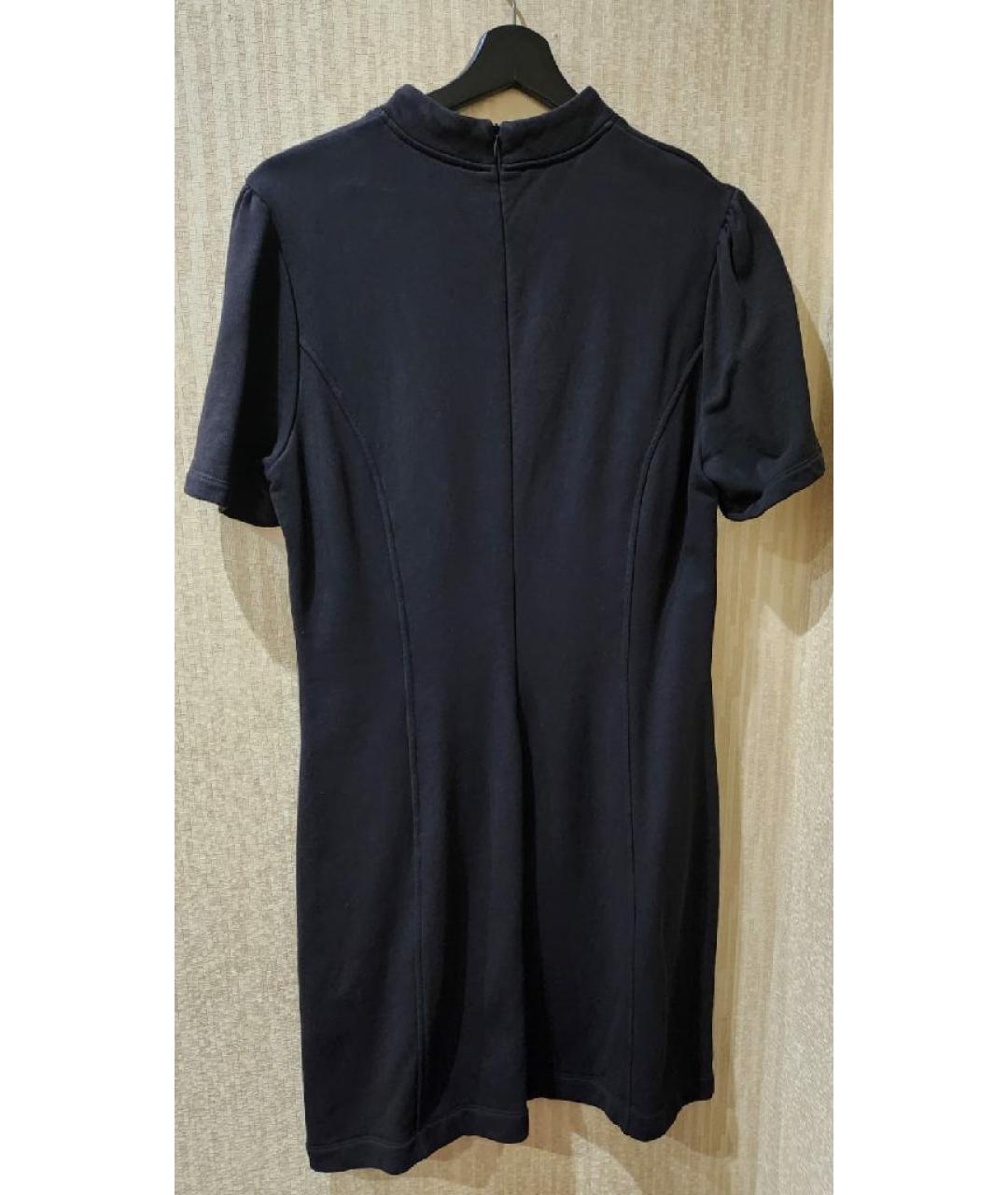 LOVE MOSCHINO Черное хлопковое повседневное платье, фото 8