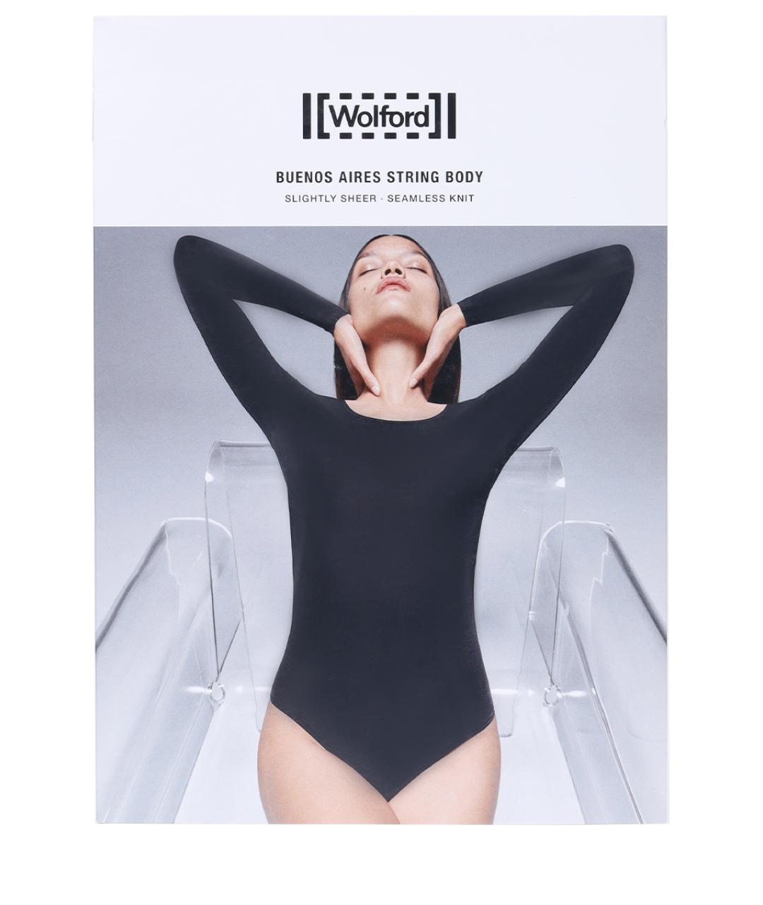 WOLFORD Черное полиамидовое боди, фото 3