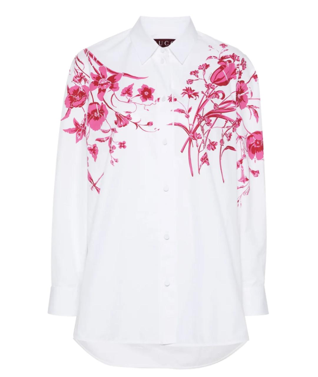 GUCCI Белая хлопковая рубашка, фото 1