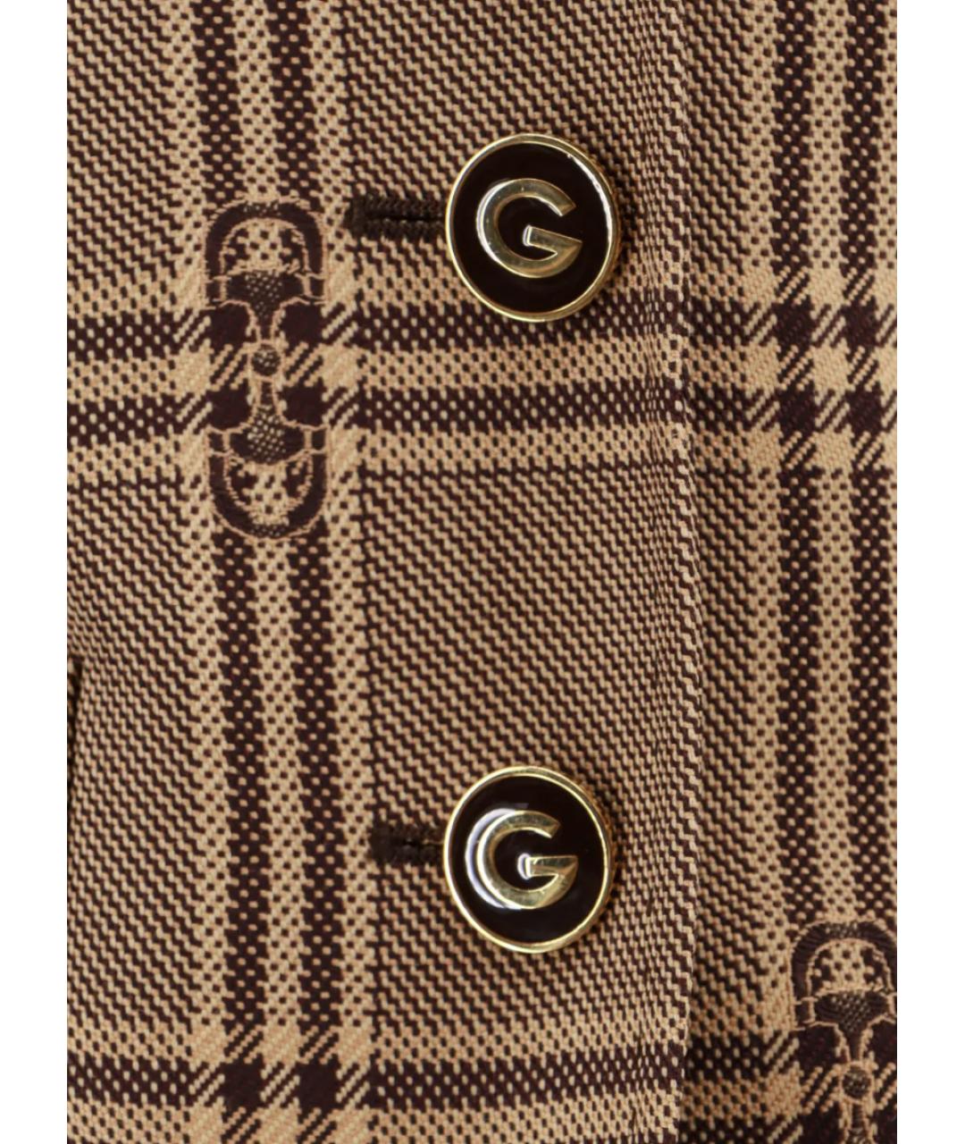 GUCCI Бежевый шерстяной жакет/пиджак, фото 3