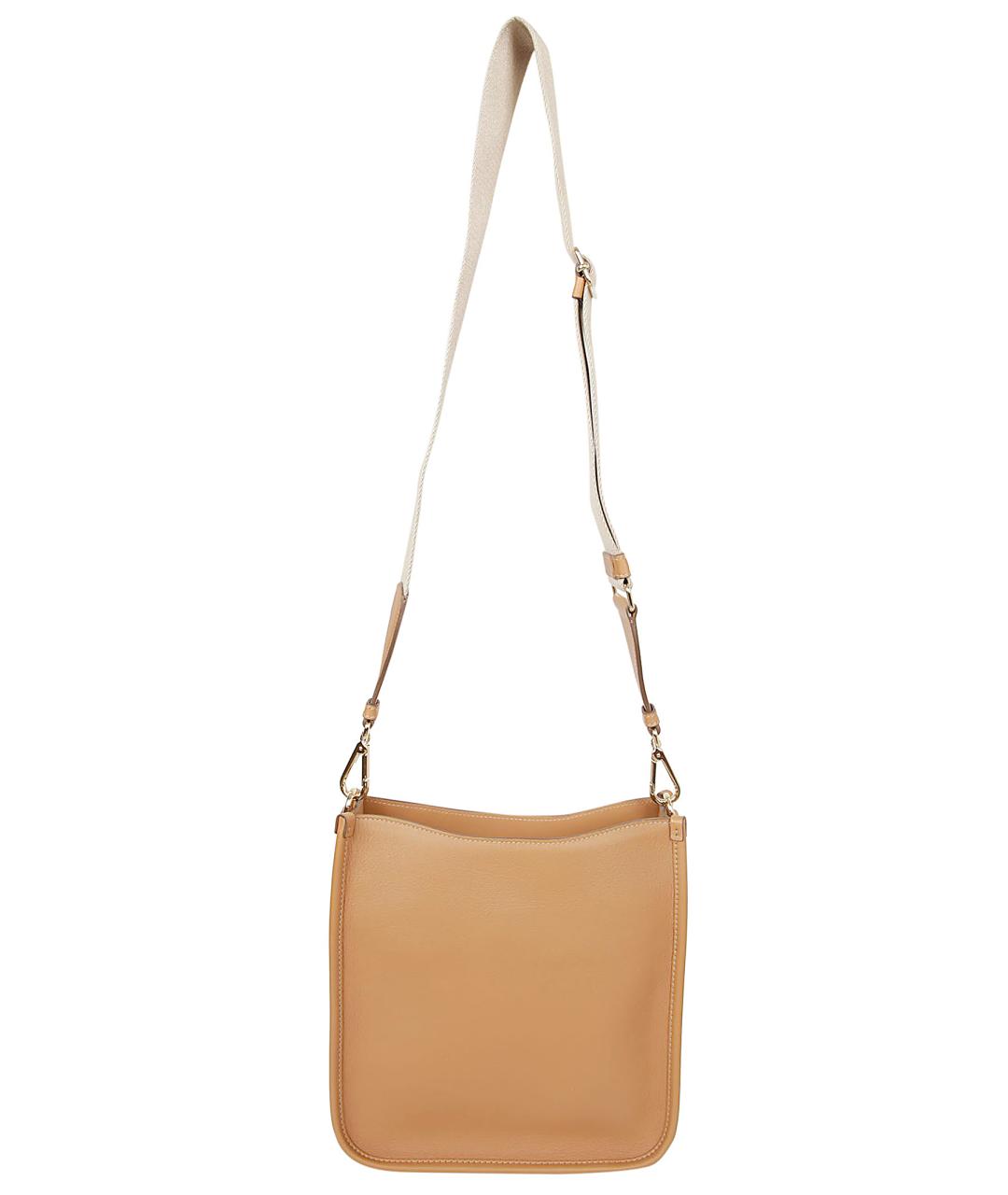 PRADA Бежевая кожаная сумка через плечо, фото 3