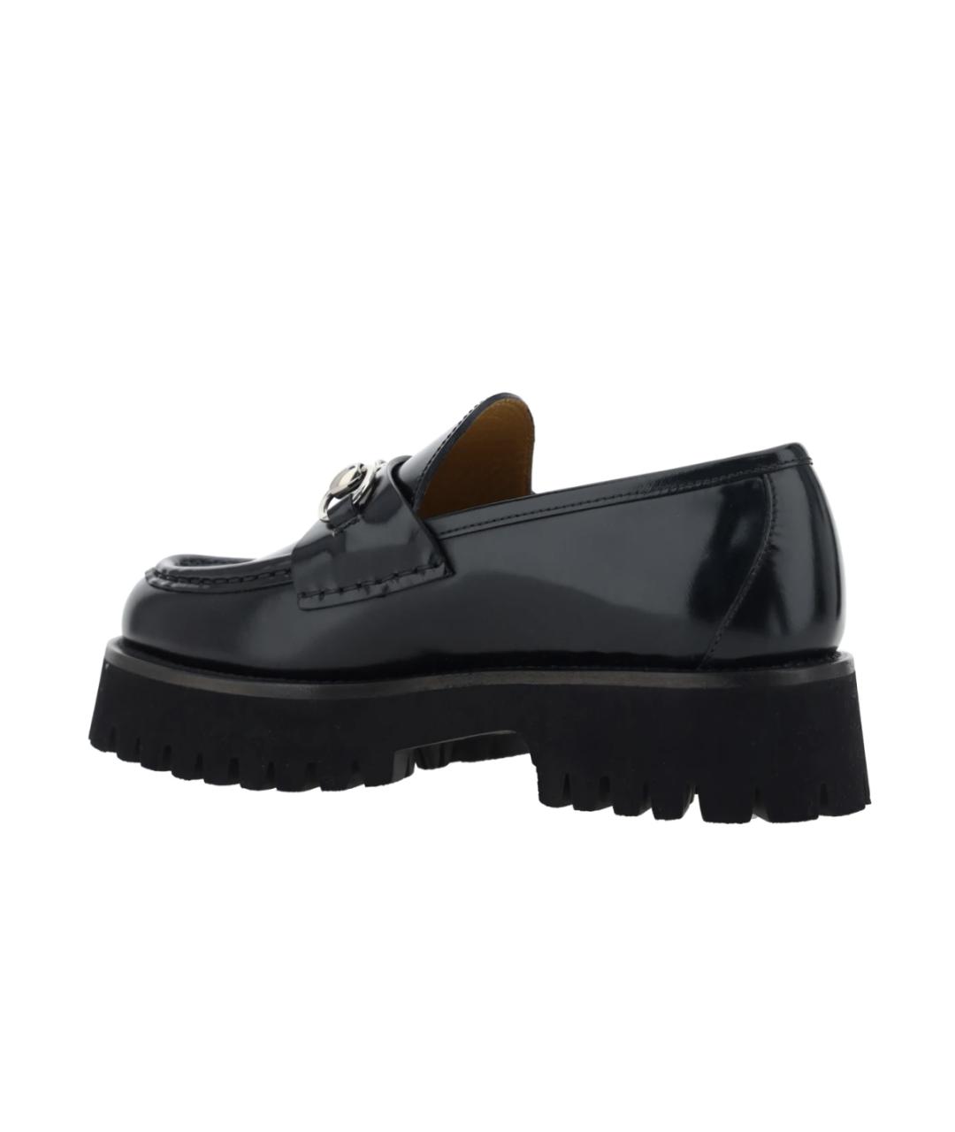 GUCCI Черные кожаные лоферы, фото 3