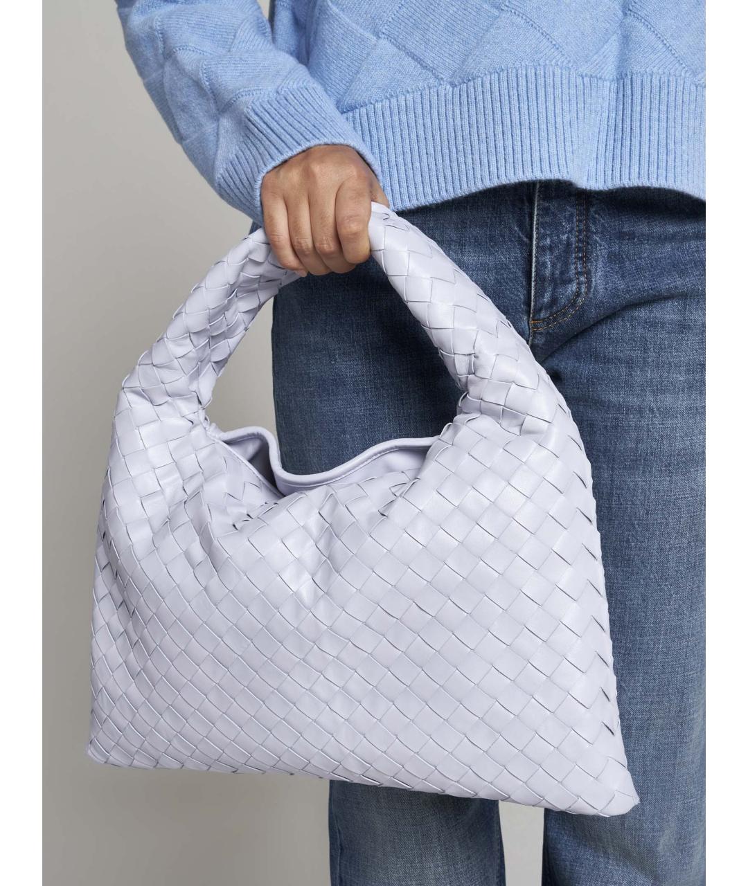 BOTTEGA VENETA Фиолетовая кожаная сумка через плечо, фото 2