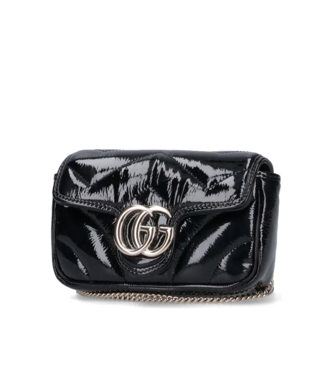 GUCCI Черная кожаная сумка через плечо, фото 3