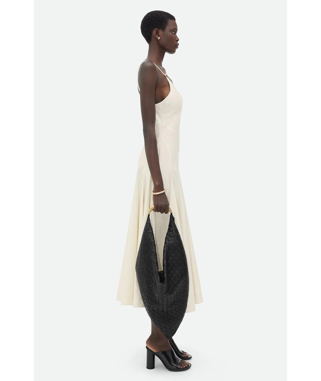 BOTTEGA VENETA Черная кожаная сумка тоут, фото 4