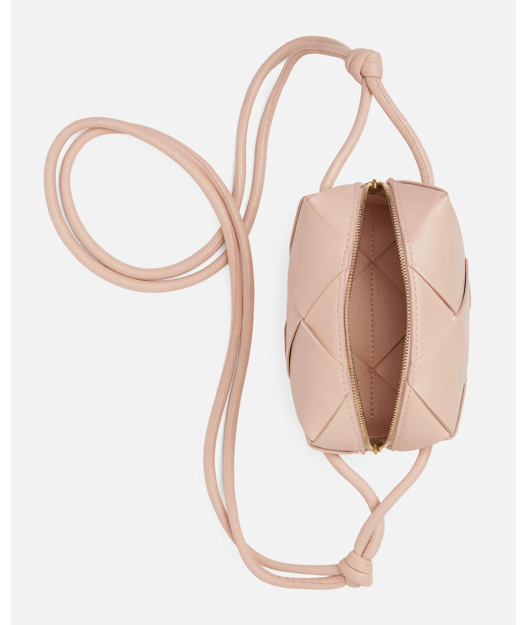 BOTTEGA VENETA Бежевая кожаная сумка через плечо, фото 3