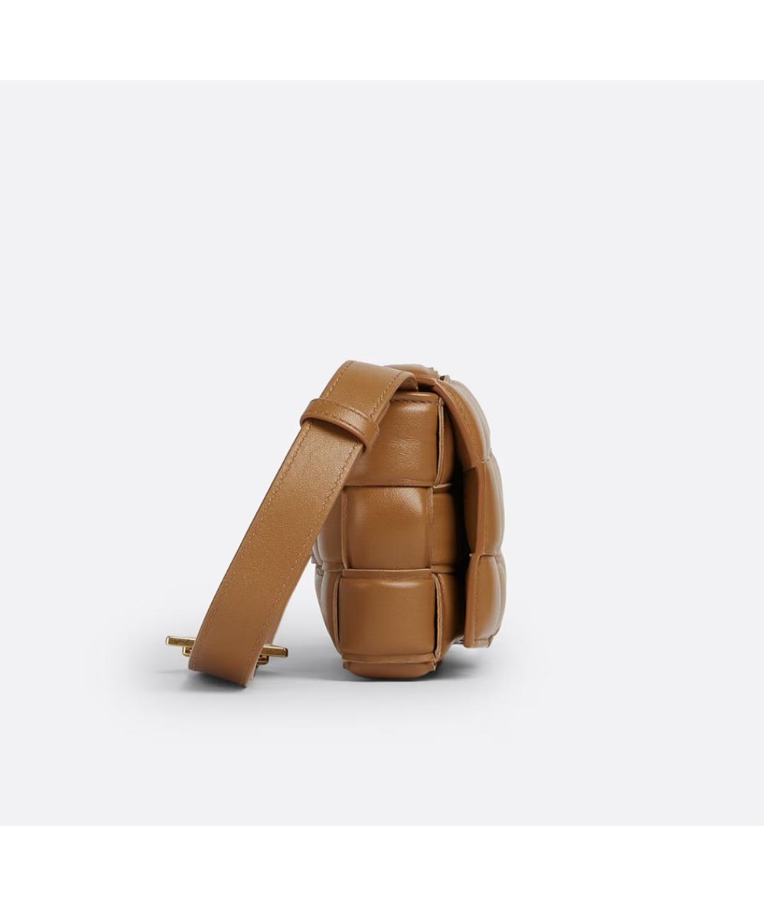 BOTTEGA VENETA Коричневая кожаная сумка через плечо, фото 2