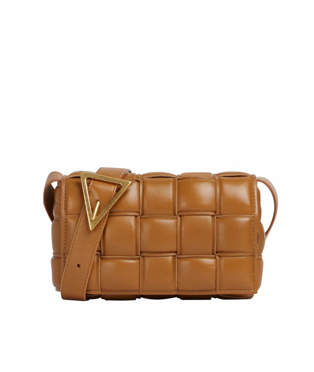 BOTTEGA VENETA Коричневая кожаная сумка через плечо, фото 1