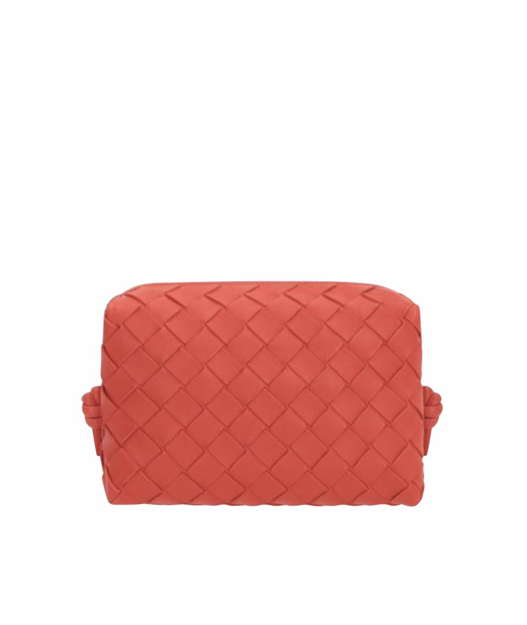 BOTTEGA VENETA Оранжевая кожаная сумка через плечо, фото 1