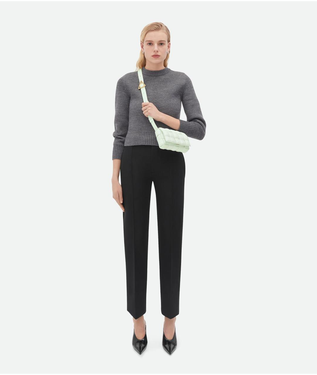 BOTTEGA VENETA Салатовая кожаная сумка через плечо, фото 5