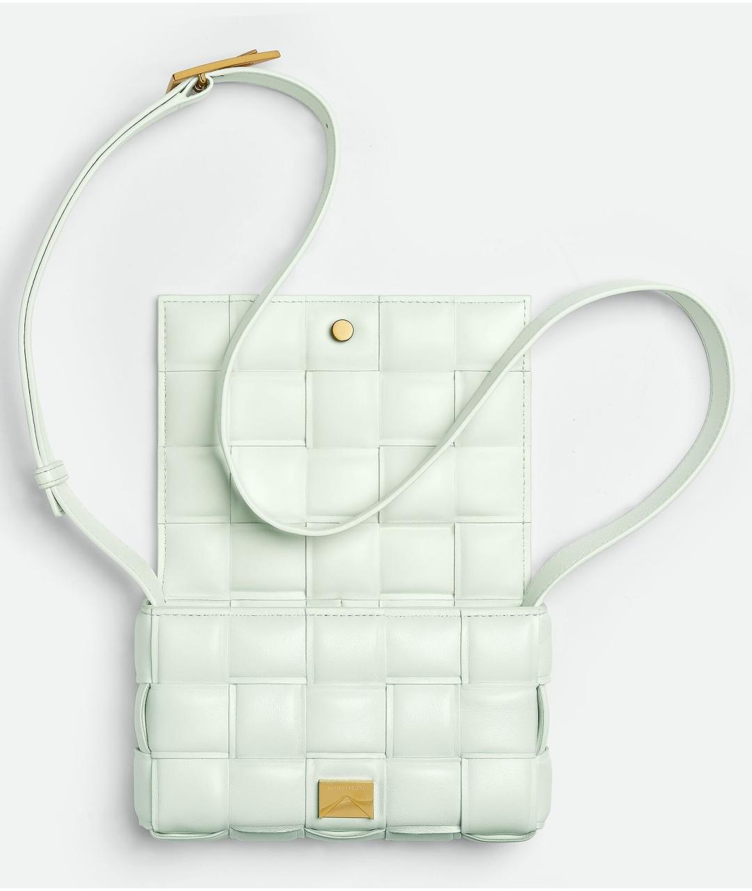 BOTTEGA VENETA Салатовая кожаная сумка через плечо, фото 4