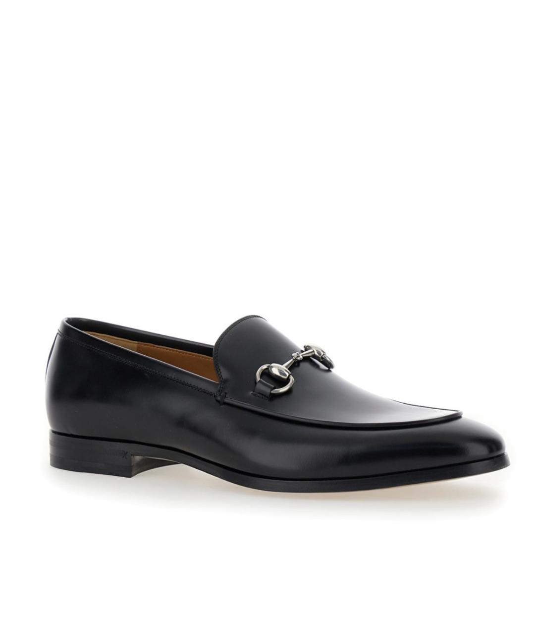 GUCCI Черные кожаные лоферы, фото 2