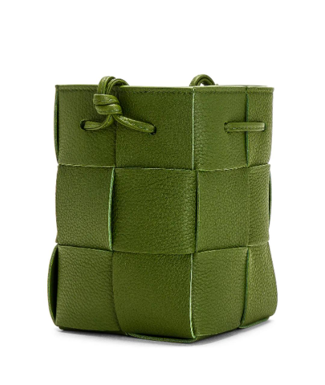 BOTTEGA VENETA Зеленая кожаная сумка через плечо, фото 3