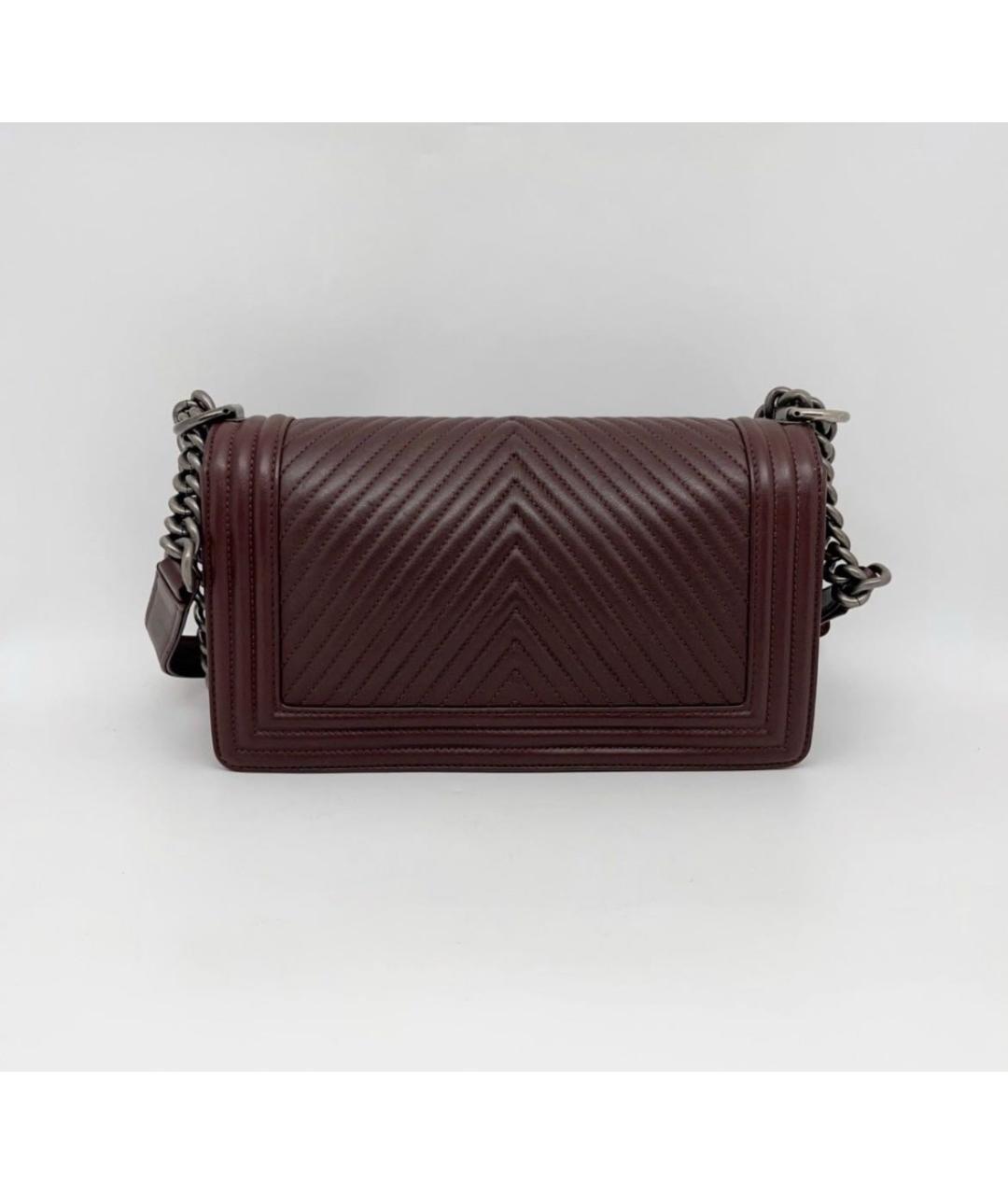 CHANEL Коричневая кожаная сумка через плечо, фото 2