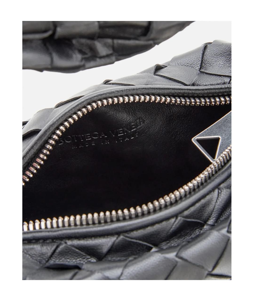 BOTTEGA VENETA Черная кожаная сумка с короткими ручками, фото 2