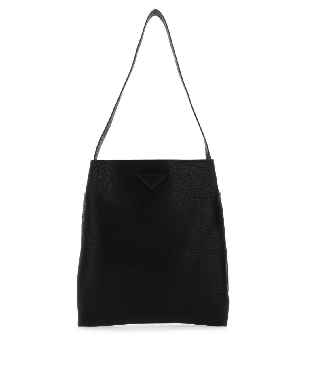 PRADA Черная кожаная сумка тоут, фото 1
