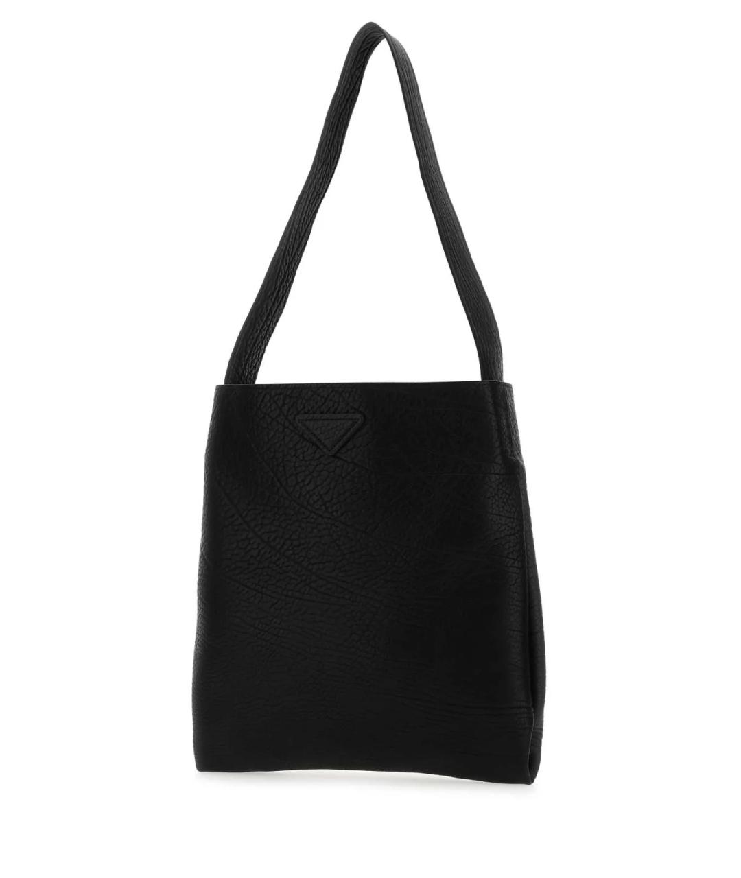 PRADA Черная кожаная сумка тоут, фото 3