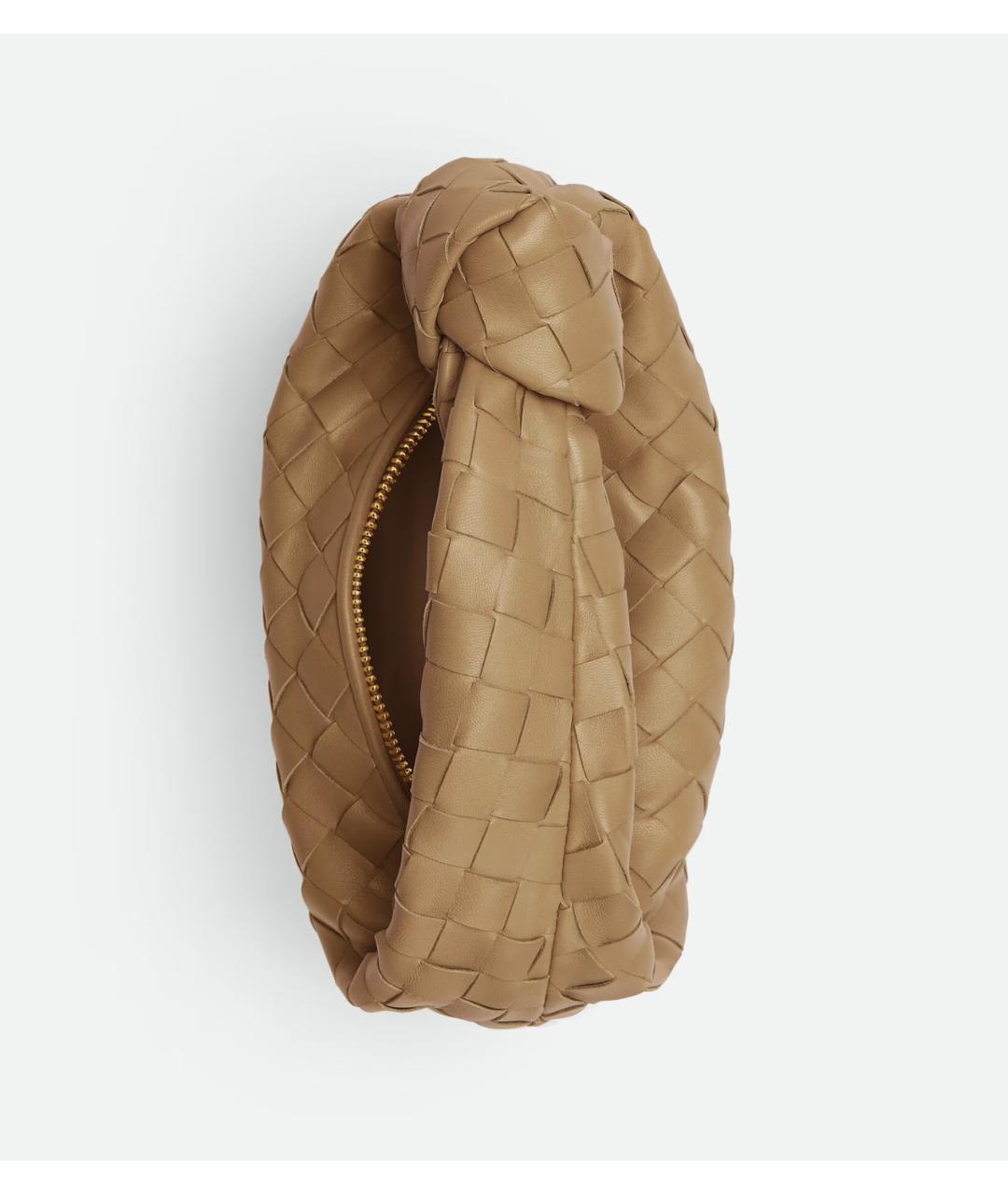 BOTTEGA VENETA Коричневая кожаная сумка с короткими ручками, фото 2