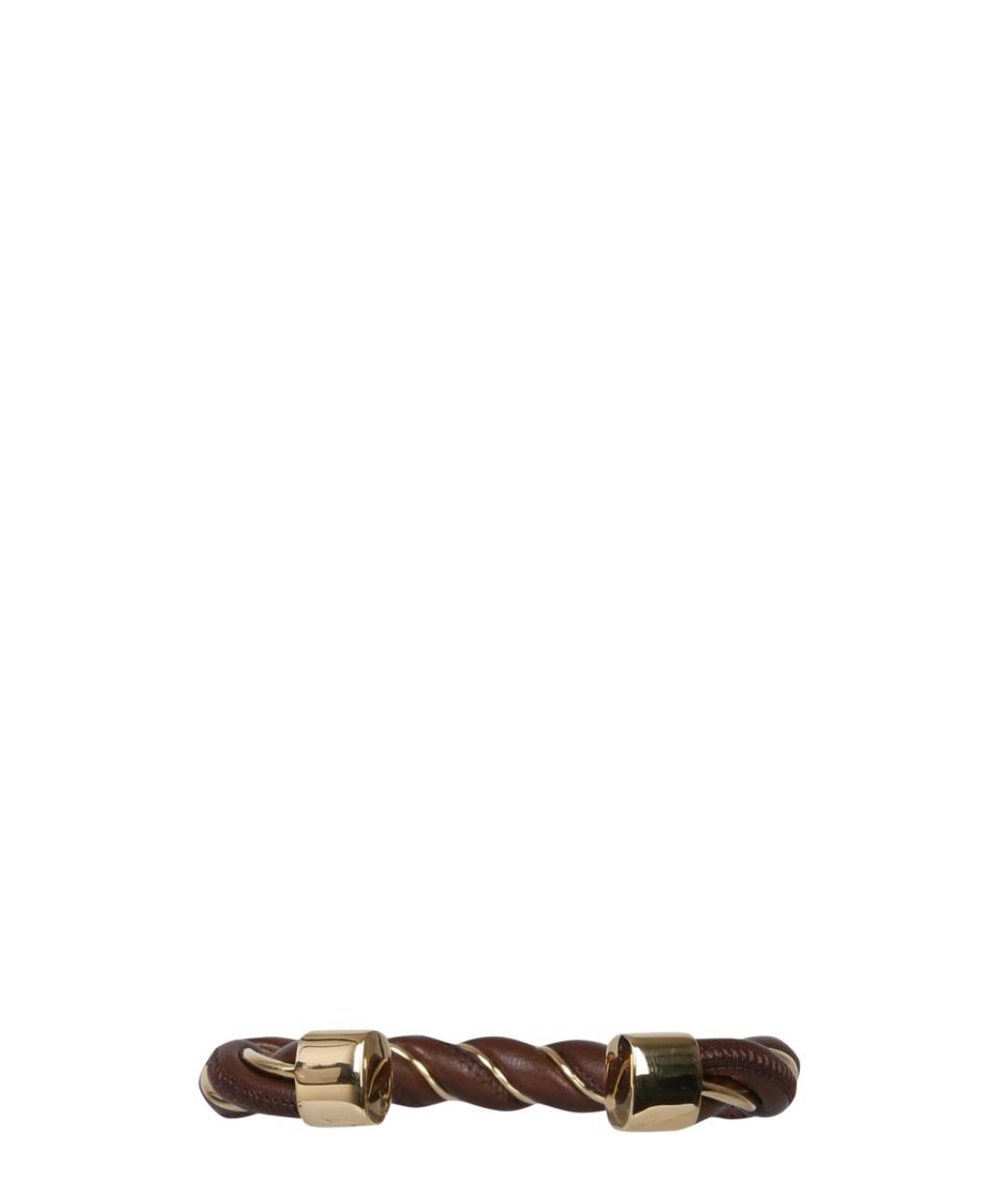 BOTTEGA VENETA Коричневый браслет, фото 2