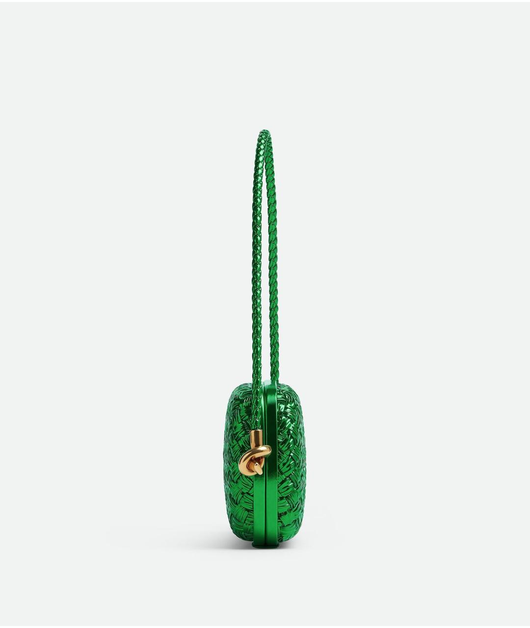 BOTTEGA VENETA Зеленая кожаная сумка через плечо, фото 2