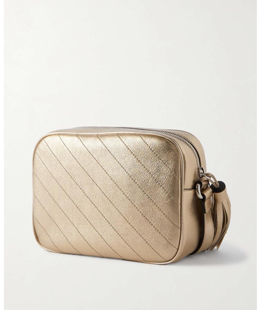 GUCCI Золотая кожаная сумка через плечо, фото 2