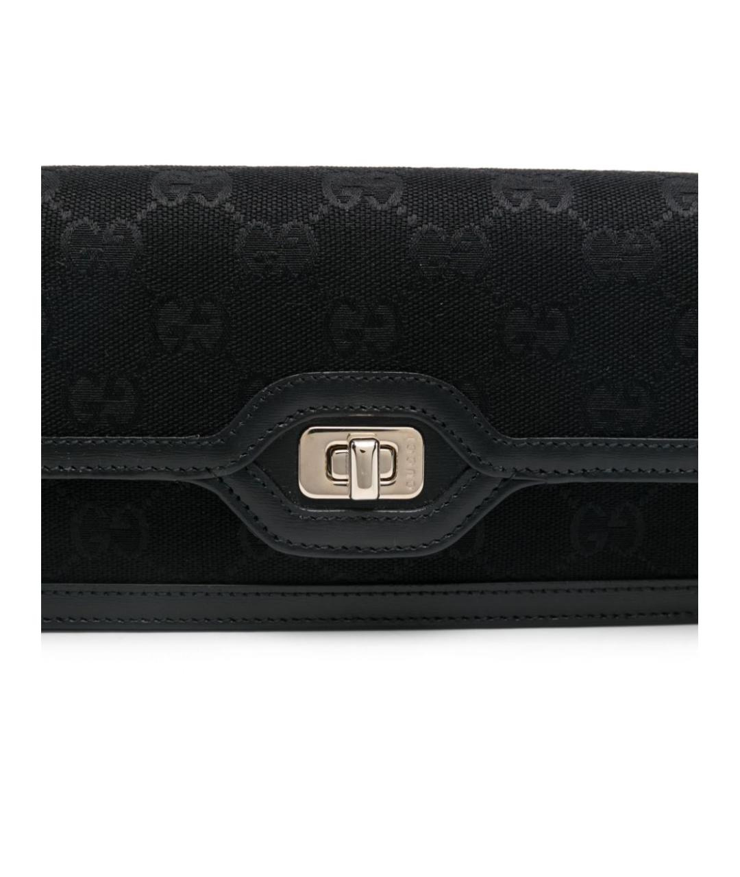 GUCCI Черная хлопковая сумка через плечо, фото 4