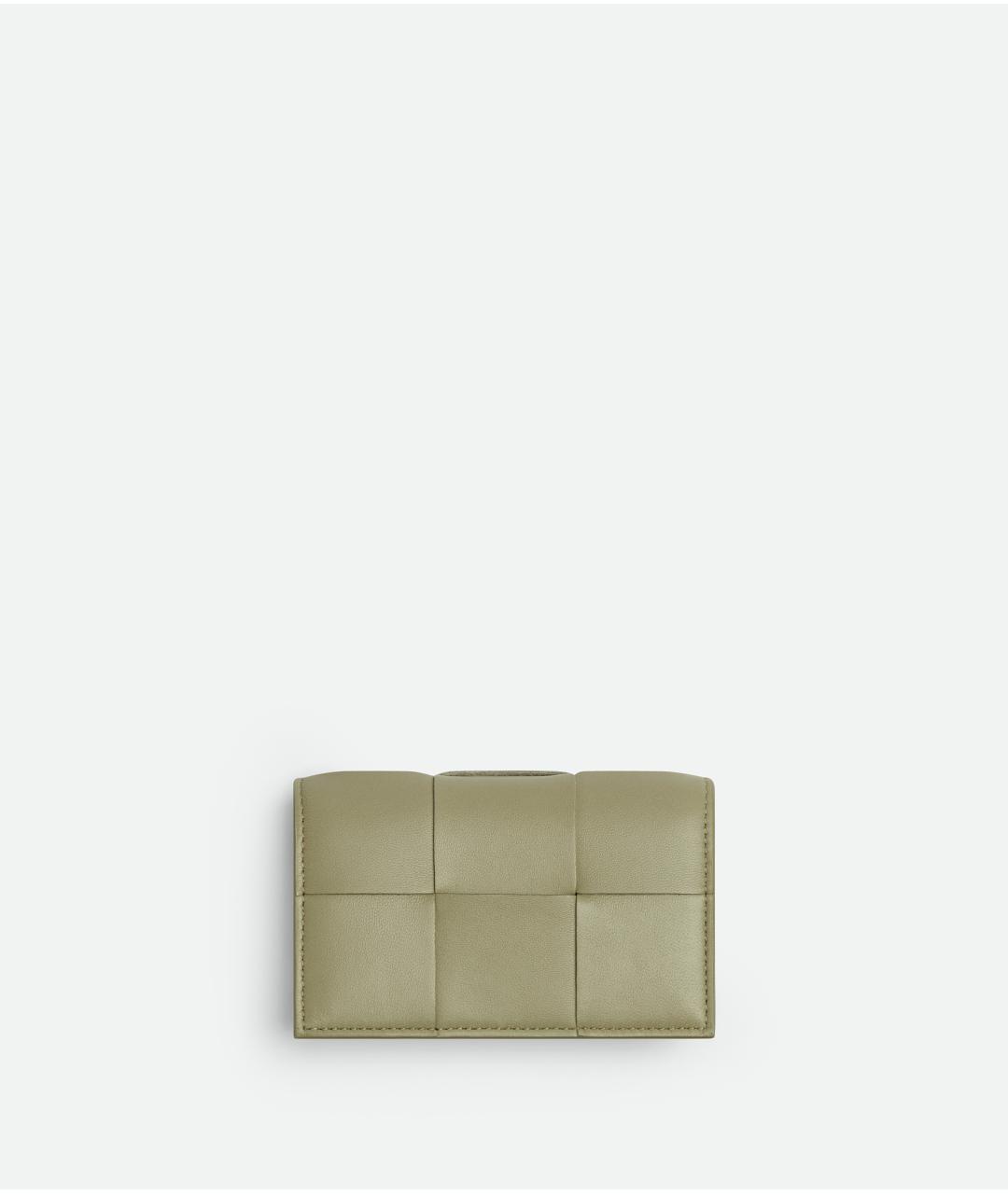 BOTTEGA VENETA Бежевый кожаный кошелек, фото 3