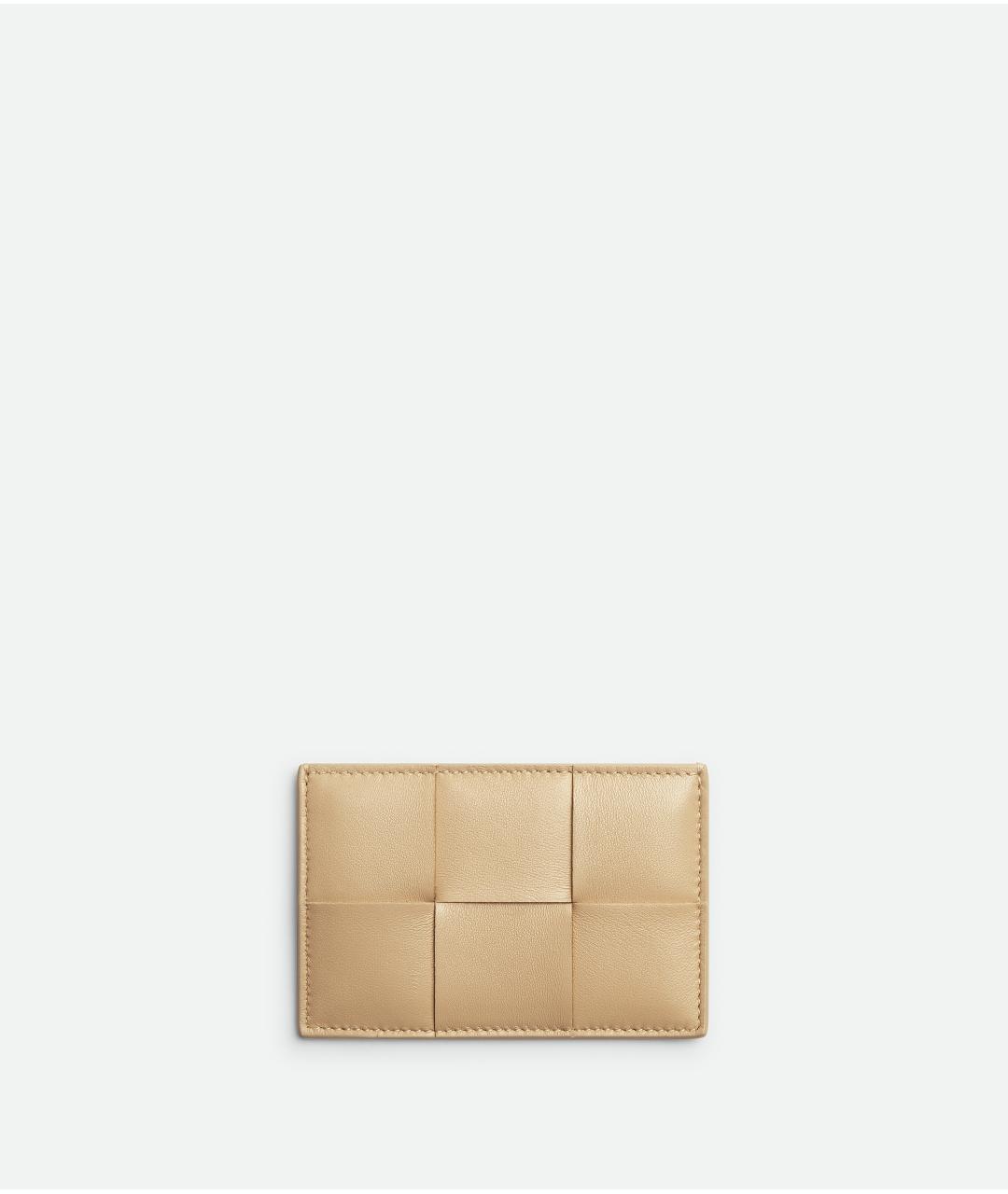 BOTTEGA VENETA Бежевый кожаный кошелек, фото 4