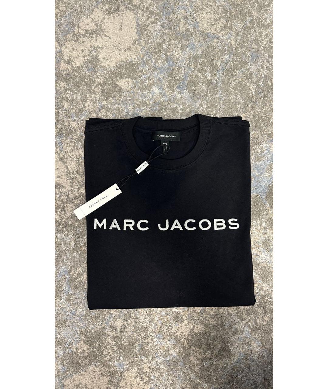 MARC JACOBS Черная хлопковая футболка, фото 3