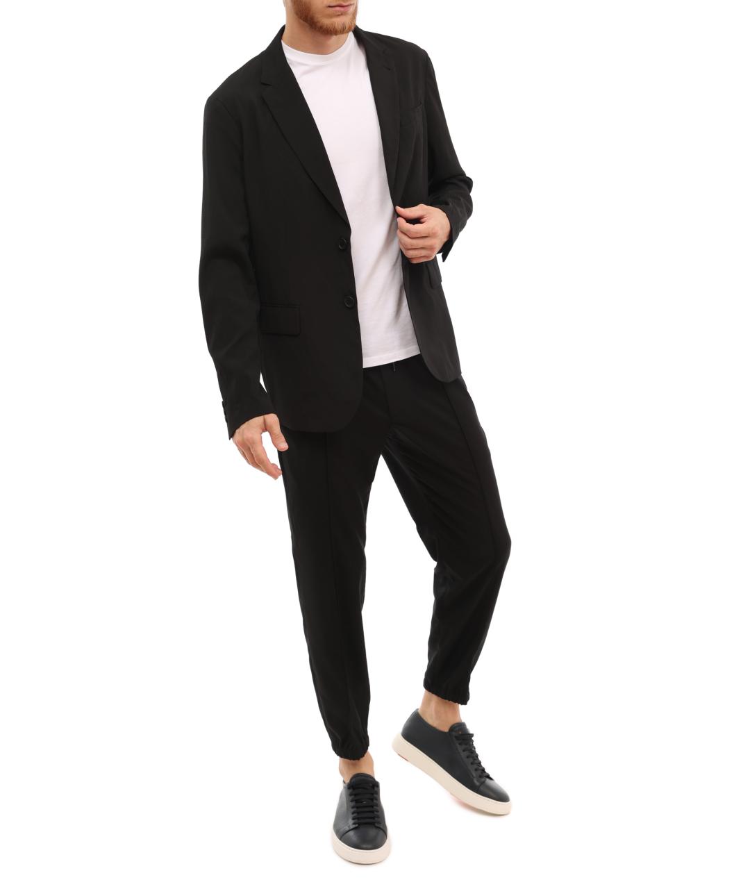 ARMANI EXCHANGE Черный полиэстеровый пиджак, фото 2