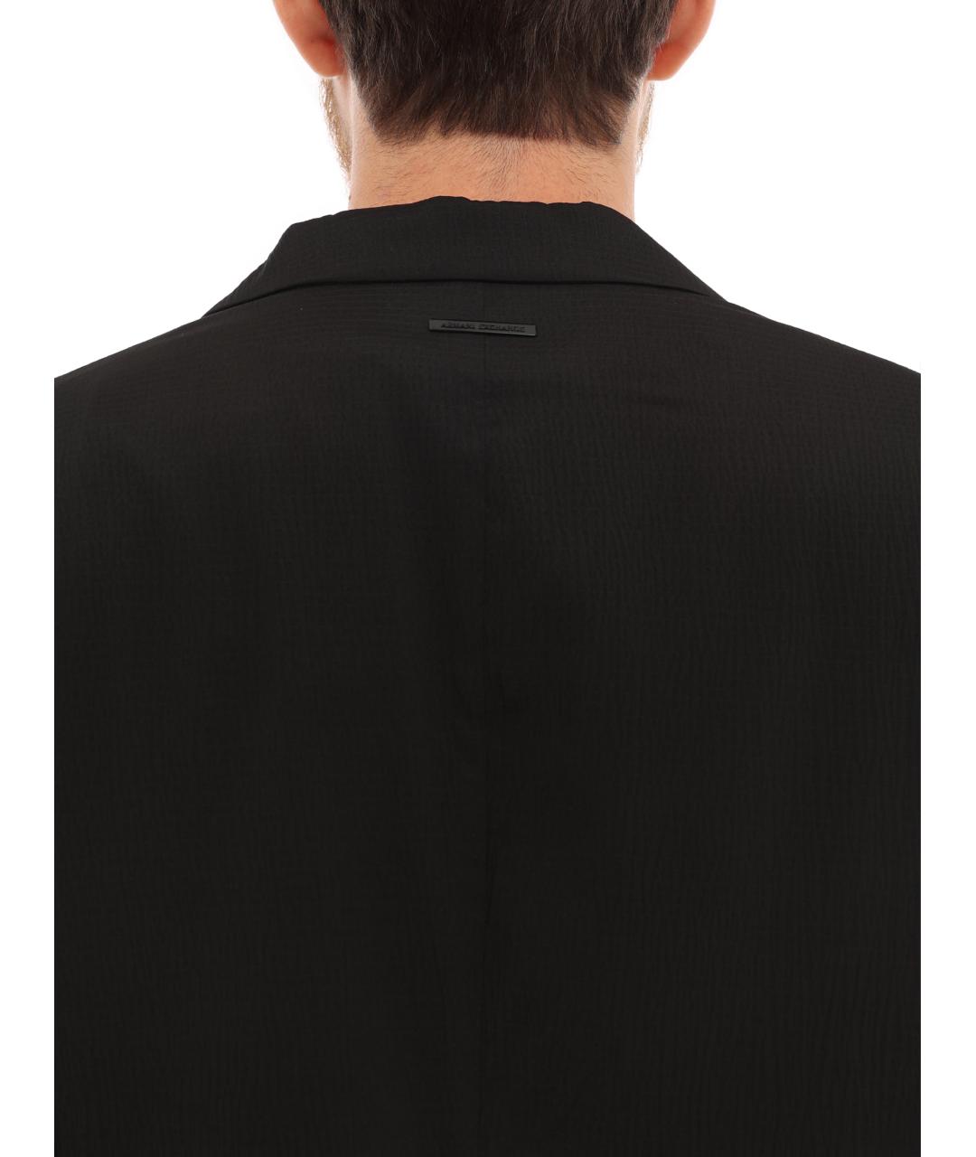 ARMANI EXCHANGE Черный полиэстеровый пиджак, фото 3