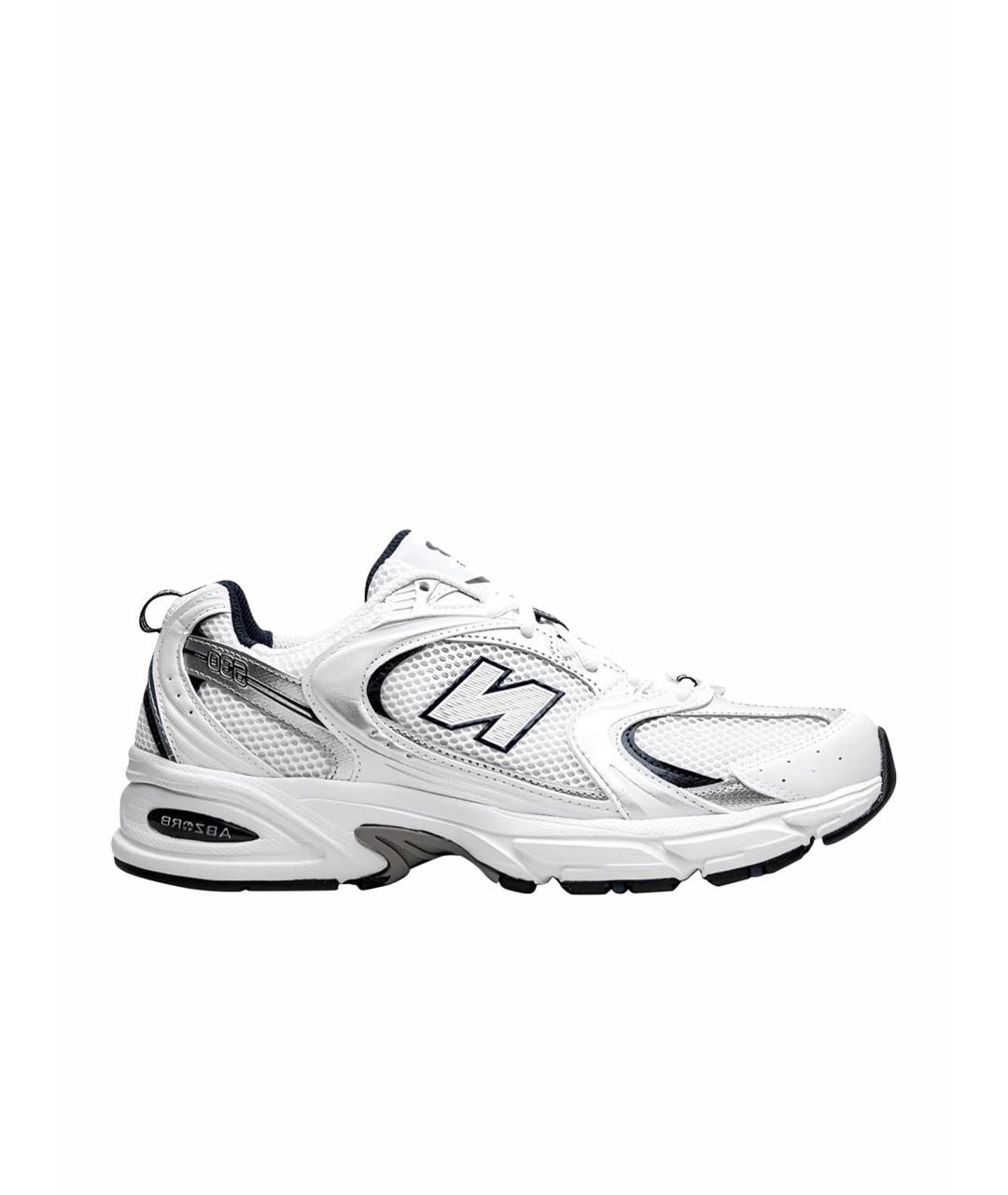 NEW BALANCE Белые текстильные кроссовки, фото 5