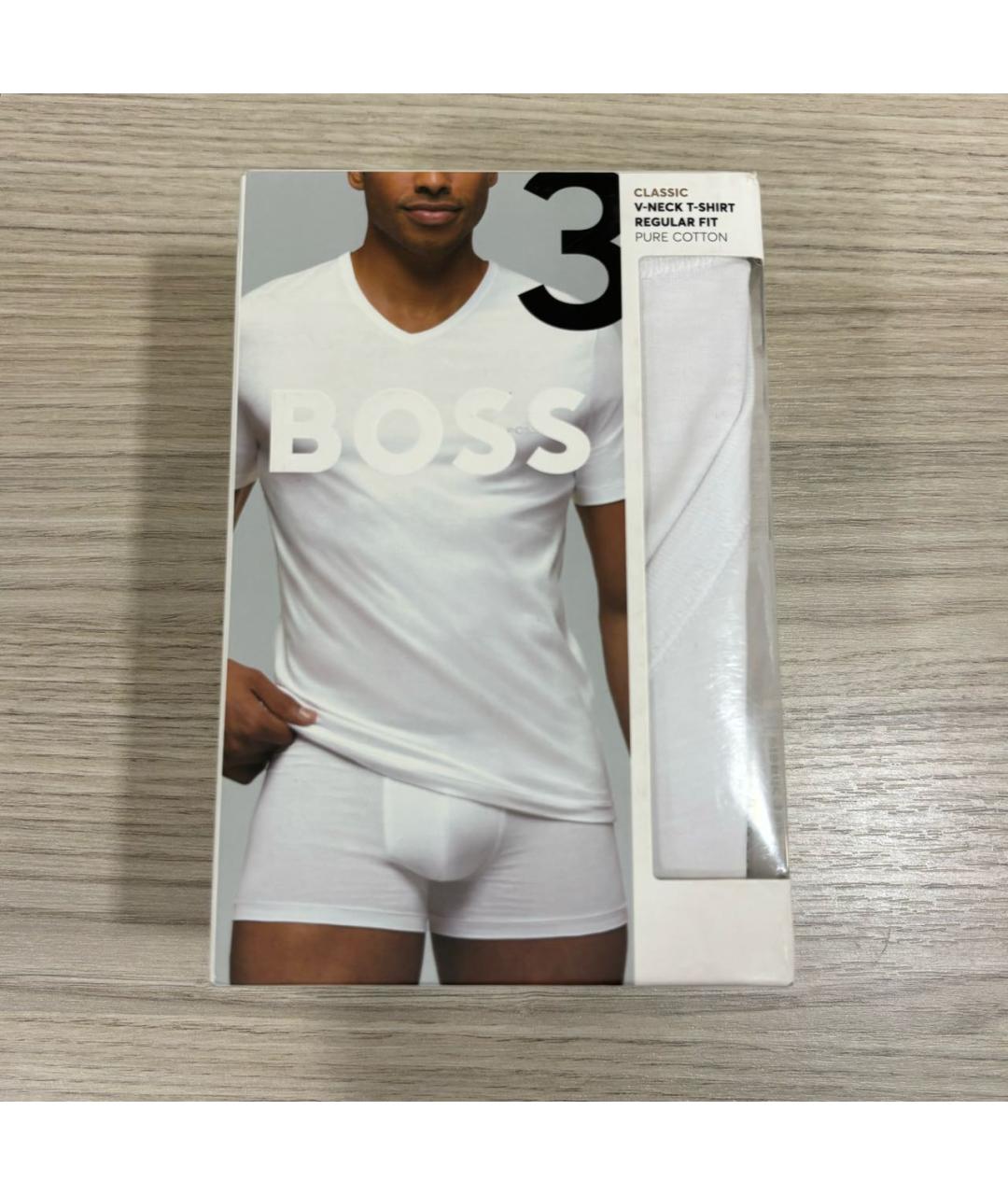 HUGO BOSS Белая хлопковая футболка, фото 5