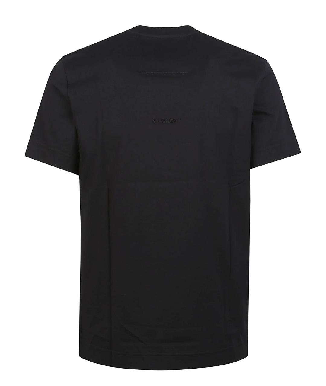 GIVENCHY Черная хлопковая футболка, фото 2