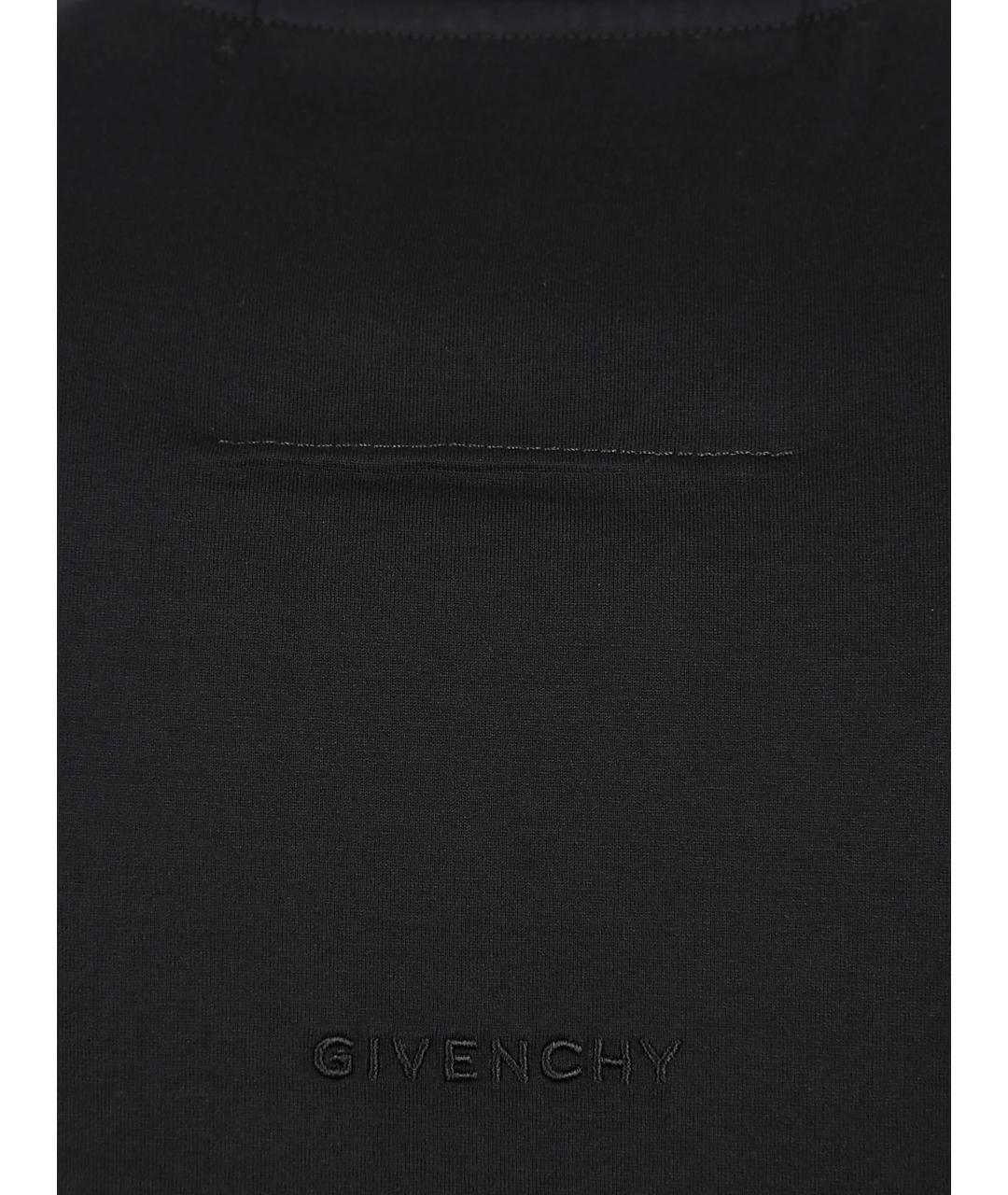 GIVENCHY Черная хлопковая футболка, фото 3